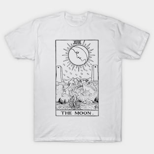 Moon Tarot in black T-Shirt